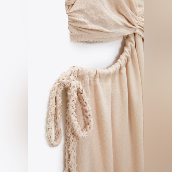 NWT Zara Cut-Out Maxi Dress Size M 8342/211 - Picture 12 of 15